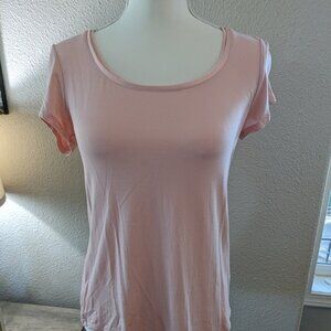 #92 Basic Tee - White House Black Market - Peach - Size S